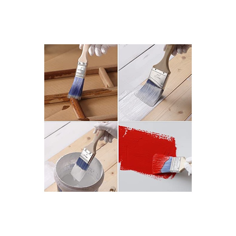 Bates- Paint Brushes, 2.5-Inch, 3 Pack, Treated Wood Handle, Angle