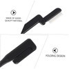 FOMIYES 3pcs Eyelash Brush Comb Folding Mini Eyebrow Comb Black