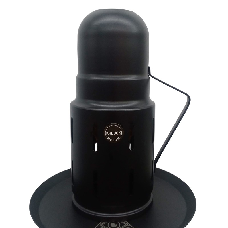KKDUCK - Cubierta de viento para shisha con mango de