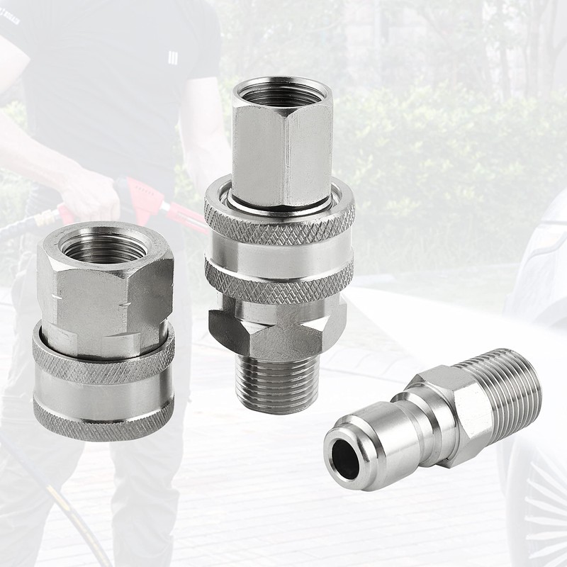 Raincovo Pressure Washer Quick Connect 3/8 Inch, Pressure Washer Fittings,