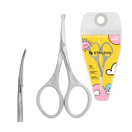 STALEKS PRO Nail Scissors for Kids - Precise and Meticulous Cut - Ergonomic Handles - Medical Grade Steel - Beauty and Care 10/4