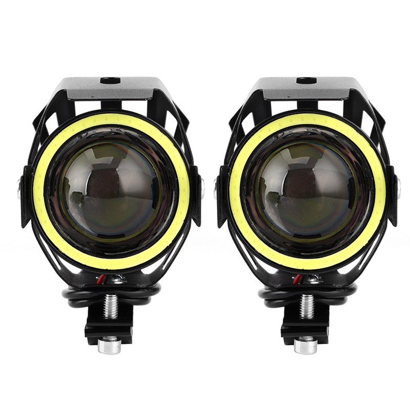 2PCS 12V 30W 3000lm U7 LED Angel Eyes Spotlight White