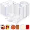 30 Sets Snack Container, Snack Containers with 2 Compartments, Double