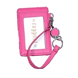 LaPorte L-572 Pass Case, Transit Passcase, Women's, Men's, Stretchable Reel, Synthetic Leather, Pink