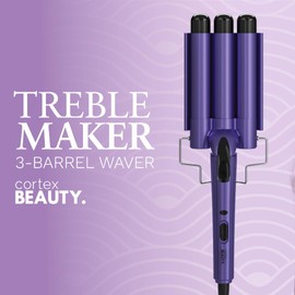 CORTEX BEAUTY Wave Maker - 3-Barrel Waver (Purple)