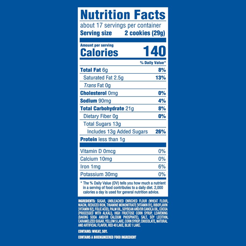 OREO Java Chip Creme Chocolate Sandwich Cookies, Family Size, 17