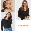 ZESAKER Progressive Multifocus Reading Glasses for Women Men Oversized Anti