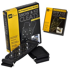 Guaranteed4Less Snow Ice Grips Grippers Winter Over The Shoes Boots Universal Metal Spikes Studs (1 Pair)