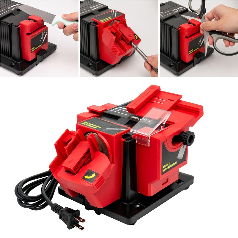 ZiBeiLe Knife Sharpening Stone Kit, Adjustable Drill Bit Sharpener, 0-51MM