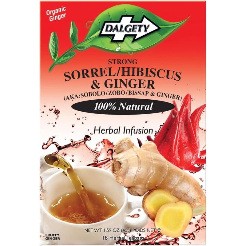 Dalgety Sorrel/Hibiscus & Ginger Herbal Infusion 6x45g Cartons (6 Pack)