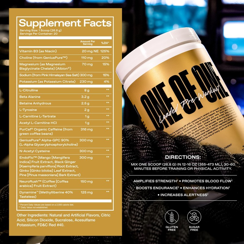 ONE OF ONE Loaded Pre-Workout – High-Stim Energy, Focus &