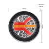 ZENWORYS 2Pcs 12V 24V LED Round Car Rear Tail Light