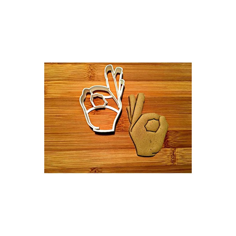 Sweet Prints Inc Okay Hand Cookie Cutter - Dishwasher Safe