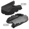 laffoonparts Black Leather Center Console Lid Armrest Cover Skin, Leather