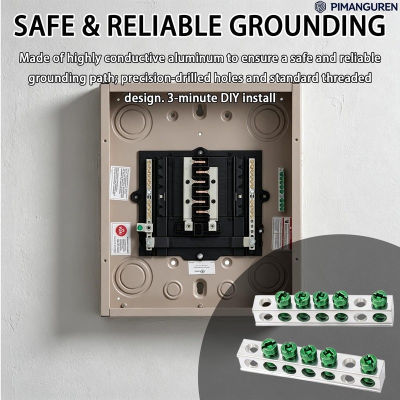 5 Terminal Ground Bar Kit for Eaton Electrical Panel 2