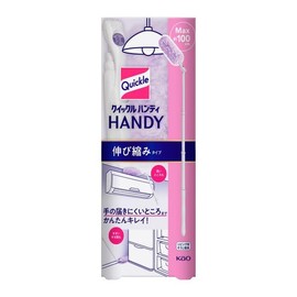 Kao Quickle Handy Floor Cleaning Tool, Stretchable Type, Main Unit x 2 + Replacement Sheets, Set of 6 + Kunutonn Original Logo e-Bonus