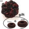 BESTOPPER Curly Messy Fake Hair Bun Extension with 2Pcs Hair