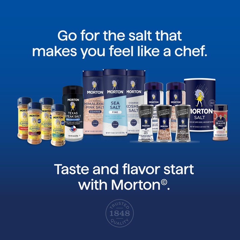 Morton Gourmet Flavored Salt Steak Seasoning (2 Pack)