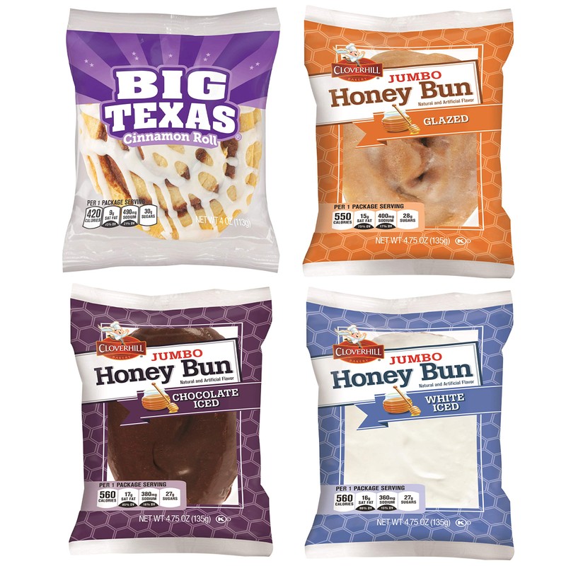 Cloverhill Jumbo Honey Bun Chocolate Iced - 4.75oz Multi Pack