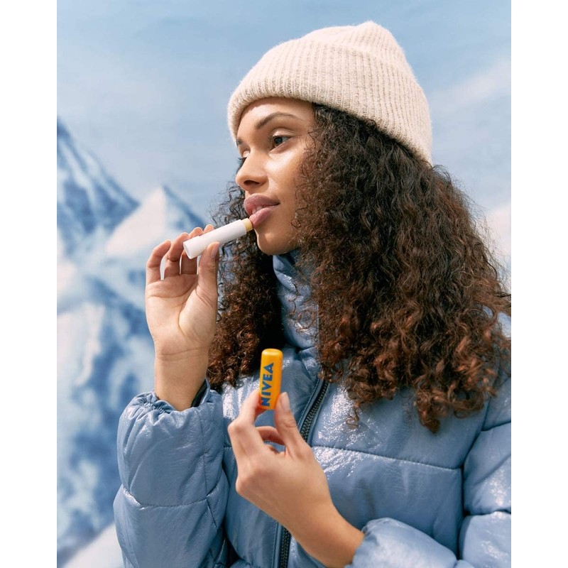 NIVEA Sun Protect Caring Lip Balm (4.8g), Lip Balm with