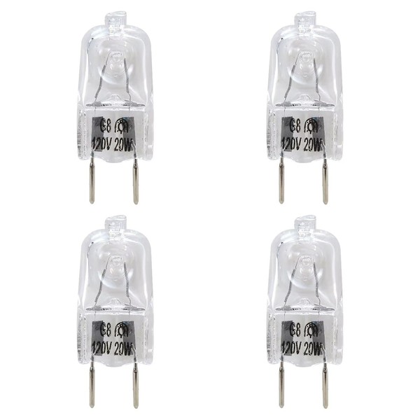 LINGSEE New 4 Replacement Light Bulbs for Halogen GE Microwave