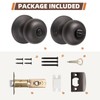 GOBEKOR 10 Pack Interior Privacy Door Knobs Oil Rubbed Bronze