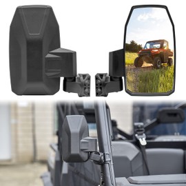 KATIMOTO Adjustable Side Rear View Mirrors for Polaris Ranger 1000 XP 570 900 17-24, Folding Rearview Side Mirrors for Polaris Ranger XP 1000 900 570 Crew Diesel 2017-2024 Accessories (2PCS)