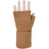 styleBREAKER 09010052 Women's Fingerless Knitted Gloves Plain with Waistband Warm