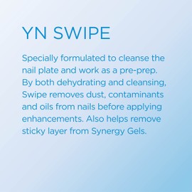 Young Nails Swipe | Prep Nail Plate by Dehydrating and Cleansing | Removes Dust, Dirt, Oils, and Contaminants Before Nail Enhancement Application | 8 Oz