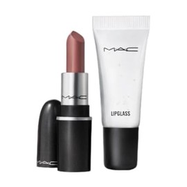 MAC MAC Winters Kiss Lip Duo - Neutral Retro Matte Lipstick Bronx & Mini Lipglass Clear