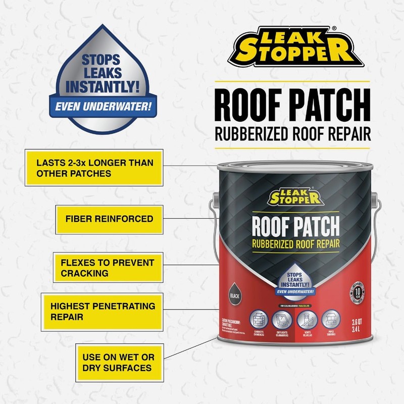 Gardner-Gibson Leak Stopper Rubberized Roof Patch 1 Gallon | 100%