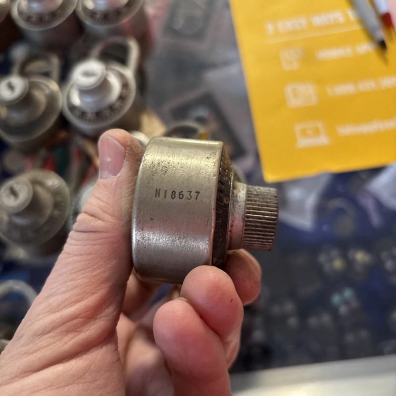 Yale & Towne Antique Combo Padlock With Key Bypass. 2