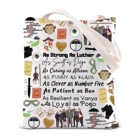 TUA TV Series Merchandise Tote Bag Umbrella Inspired Shoulder Bag Academy Team Gift Hello Hand Goodbye Gift (CA-AsStrongAsToteS)