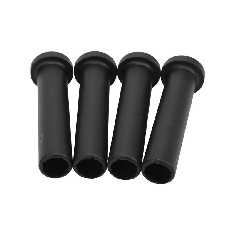 4pcs Front A Arm Long Bushing with Spacer Black Replacement