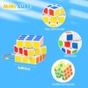ASONA 48 Pcs Mini Cubes Bulk with Keychain, Puzzle Cubes,