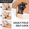 8 Pack Table Leg Folding Brackets Lock Extension Support Bracket