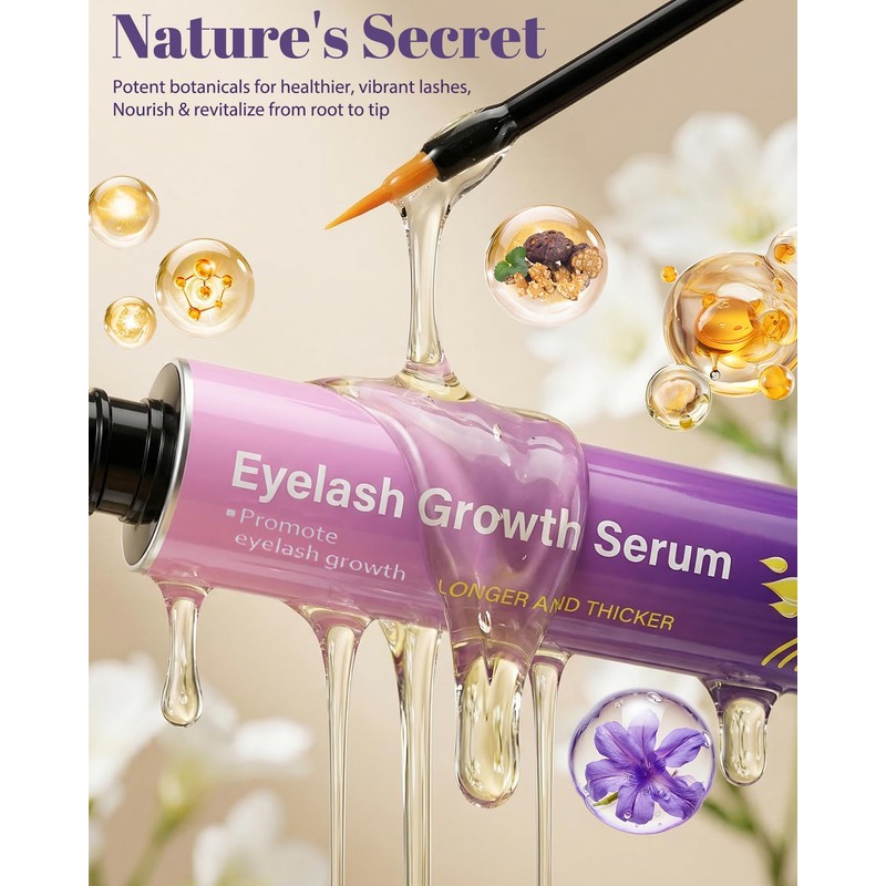 Lash Growth Serum - Gentle Daily Nourishing Treatment for Longer