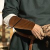 1 paio di braccialetti medievali in pelle per braccio vichingo,