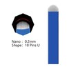 U18 30Pcs Disposable Microblading Needles with 0.20mm Diameter,18 Pins U