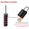 2 Pack Combination Padlock, 4 Digit Resettable Outdoor Waterproof Padlock