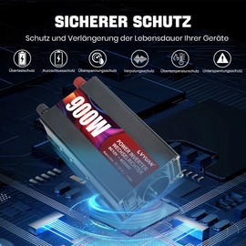 LVYUAN 900 W Inverter DC 12 V to 230 V AC Voltage Converter Current Converter Inverter