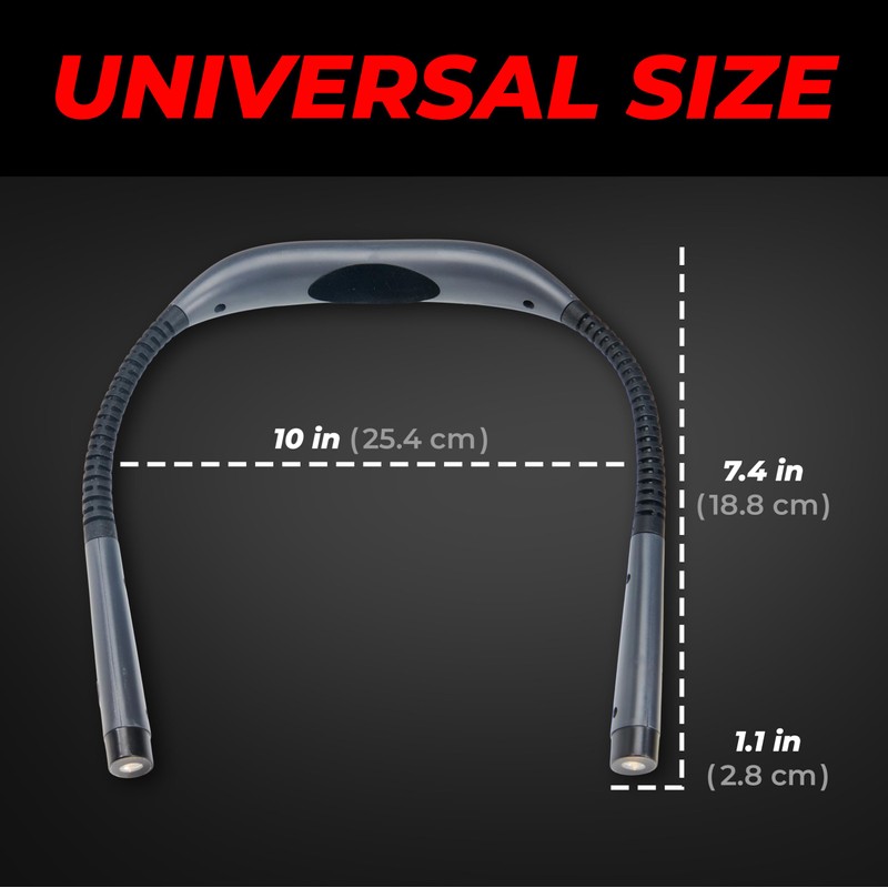 GearLight Hands-Free Rechargeable Book Light for Reading in Bed -