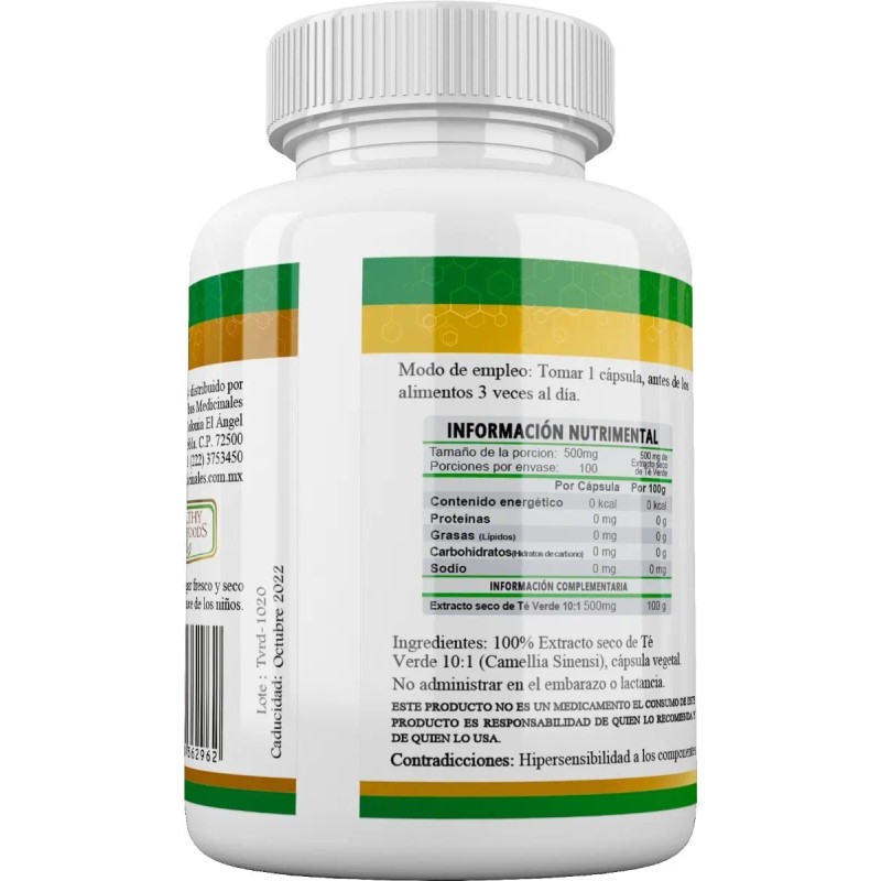Healthy Superfoods Verde Concentrado 100 Capsulas Sabor Natural