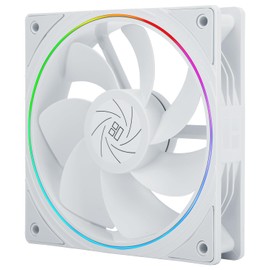 Thermalright TL-S12RW CPU Fan, Computer Case Cooler Fan, 12 cm Desktop Cooler, 4-Pin PWM Plug PC Fan with ARGB Panel, 1500 RPM Speed PC Cooler Reverse Fan (120 mm, White)