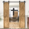 WINSOON 6FT Barn Door Hardware Kit: Double Sliding Door Hardware