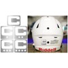 Metallic Silver C Captain Patch Style Vinyl Football Helmet Decal