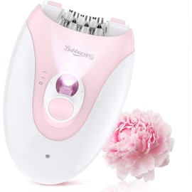 Epilator for Women, Wireless Face Epilator with LED Light, Painless Hair Remover for Face, Body, Armpit, Legs & Bikini Area, 2 Replacement Heads