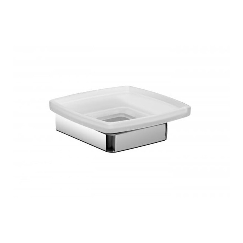 Emco Trend 023000100 Soap Dish (Satin Crystal Glass with Chrome