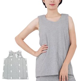 Siomlana Women Summer Tear Away Vest,Post Surgery Magic Stickers Shirts,Paralyzed Bedridden Patient Clothing,Post-op Care Shirt for Fracture Surgery Patients