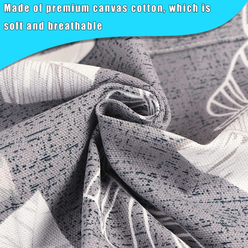 LOLOMLO Oversize Canvas Cotton Apron, Extra Large Aprons with 2